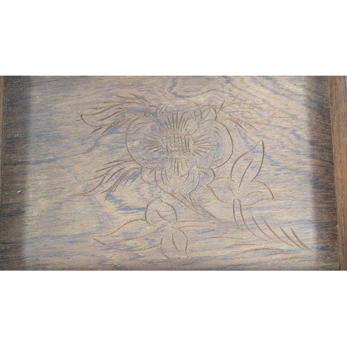34 - An Anglo Indian Carved Box with Peacock Motif 36 x 26 x 13cm