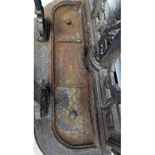 2 - 19th Century Cast Iron Coalbrookdale Hall Stand With Original Tray - 209 x 79 x 30cm