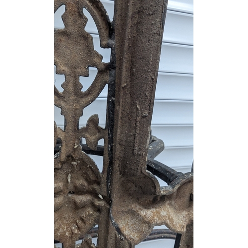 2 - 19th Century Cast Iron Coalbrookdale Hall Stand With Original Tray - 209 x 79 x 30cm