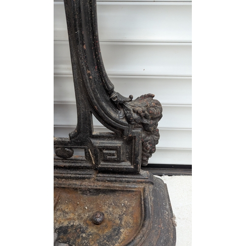 2 - 19th Century Cast Iron Coalbrookdale Hall Stand With Original Tray - 209 x 79 x 30cm