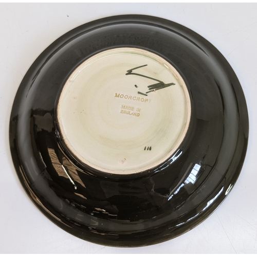 39 - Moorcroft Anemone Pin Dish (Pattern No. 169) And Hibiscus Green Bowl (778)
