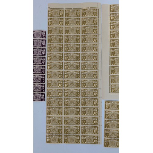 21 - A Large Quantity of Sheets and Part Sheets of GB WWII to 1960 Entertainments Revenue Excise Duty Sta... 