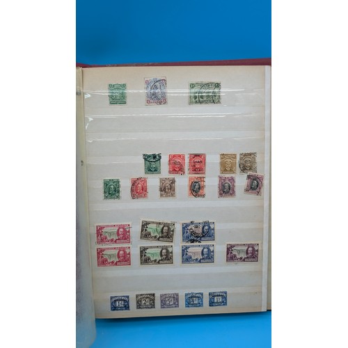 8 - Box of World and Commonwealth Stockbooks and Albums with world stamps. Mainly used plus First Day Co... 