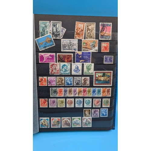 8 - Box of World and Commonwealth Stockbooks and Albums with world stamps. Mainly used plus First Day Co... 