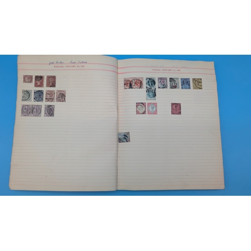9 - An Assortment of GB and Worldwide Stamps including 1d Reds and 2d Blues, Blocks of Lilacs , Victoria... 