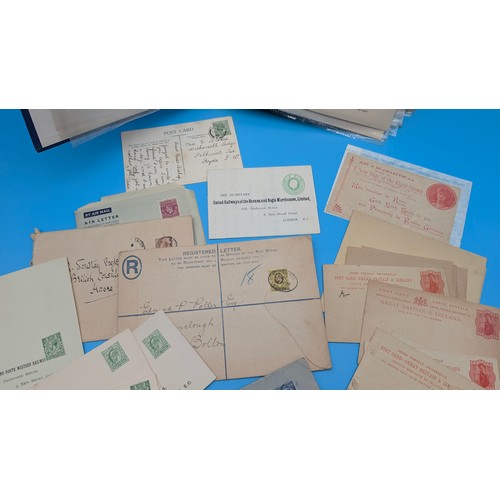 47 - Album with mainly GB QV to KGV Covers, Some Registered or to Overseas , Plus some Postcards and Mint... 
