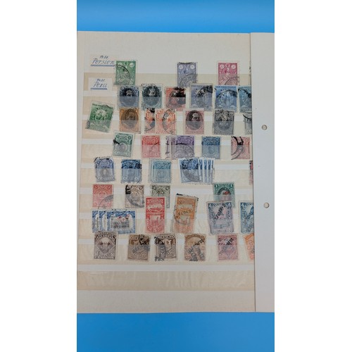 53 - South America collection of stamps on leaves