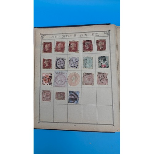 54 - 14 x Schoolboy Worldwide Stamp Albums. Empire and Commonwealth plus some early Venezuelan Reprints