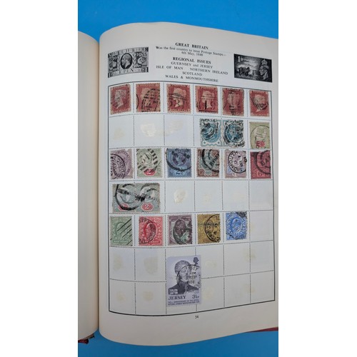 54 - 14 x Schoolboy Worldwide Stamp Albums. Empire and Commonwealth plus some early Venezuelan Reprints