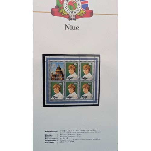14 - 1981 Royal Wedding Mint in 4 x Stanley Gibbons printed albums. 1982 birth of Prince of Wales in 2 x ... 