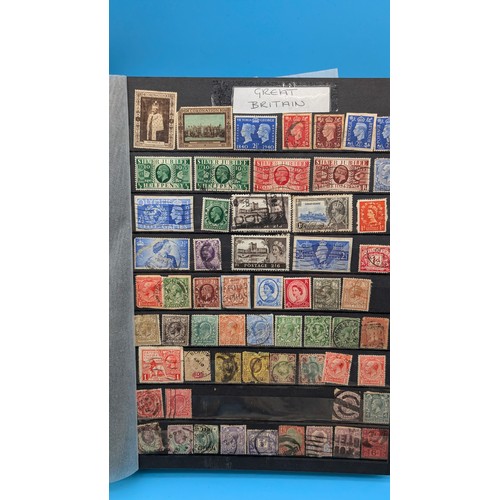 55 - Albums plus loose covers with box penny red covers (these in mixed condition) stock book with Europe... 