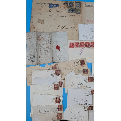 55 - Albums plus loose covers with box penny red covers (these in mixed condition) stock book with Europe... 