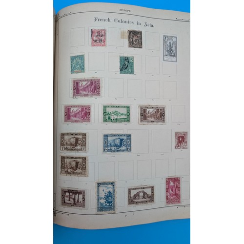 3 - Old Imperial Stamp Album with Sparce World Collection including 4 Margin 1d Black