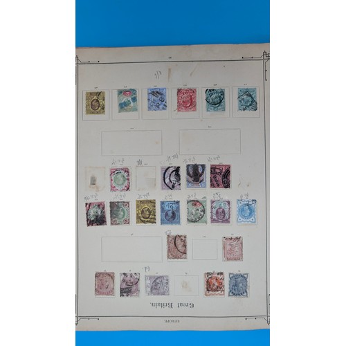 3 - Old Imperial Stamp Album with Sparce World Collection including 4 Margin 1d Black