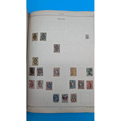 3 - Old Imperial Stamp Album with Sparce World Collection including 4 Margin 1d Black
