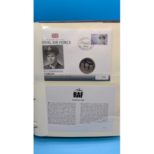 5 - A Collection of Westminster Mint and Other RAF Themed Coin/ Plain  Covers and Stamps in 4 Albums inc... 
