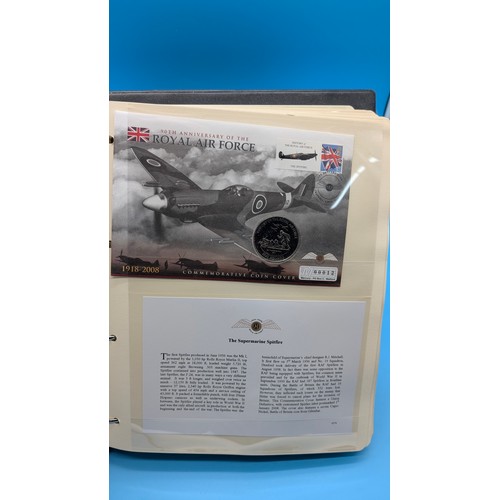 5 - A Collection of Westminster Mint and Other RAF Themed Coin/ Plain  Covers and Stamps in 4 Albums inc... 