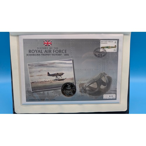 5 - A Collection of Westminster Mint and Other RAF Themed Coin/ Plain  Covers and Stamps in 4 Albums inc... 