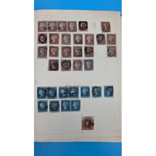 12 - A Collection of GB and Commonwealth Stamps inc. 4 x Penny Blacks, 2d Blues (Mixed Condition). 4 Albu... 