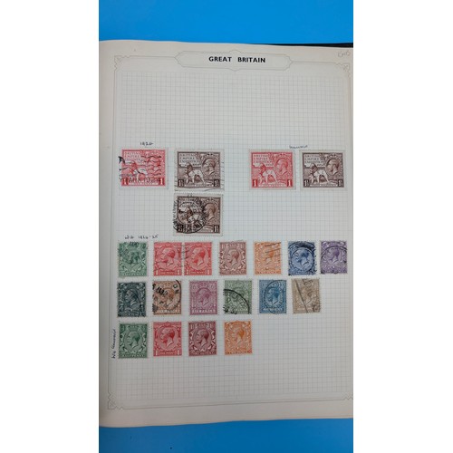 12 - A Collection of GB and Commonwealth Stamps inc. 4 x Penny Blacks, 2d Blues (Mixed Condition). 4 Albu... 