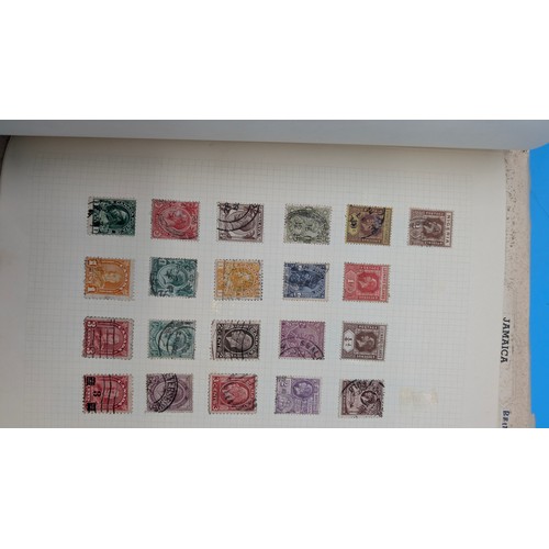 12 - A Collection of GB and Commonwealth Stamps inc. 4 x Penny Blacks, 2d Blues (Mixed Condition). 4 Albu... 