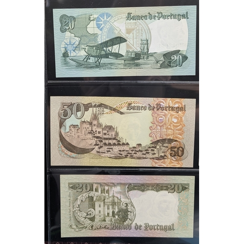 659 - Portugal & Portuguese Guinea – Selection of Escudo Banknotes

A group of four attractive mid–20th ce... 