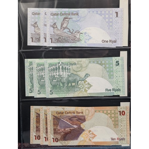 660 - Qatar & Qatar-Dubai Currency – Group of Banknotes (1972–2003 Issues)

A fine selection of banknotes ... 