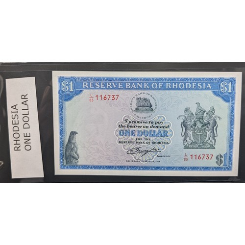661 - Rhodesia: $1 Reserve Bank of Rhodesia (1976)
A single Reserve Bank of Rhodesia $1 note, dated Salisb... 