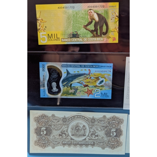 Costa Rica Banknotes Collection: - 5000 Colones, undated (modern issue ...