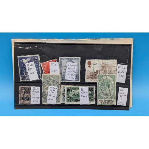 11 - Small collection of worldwide stamps on stock cards mainly Commonwealth, used. Cat £450 plus Trinida... 