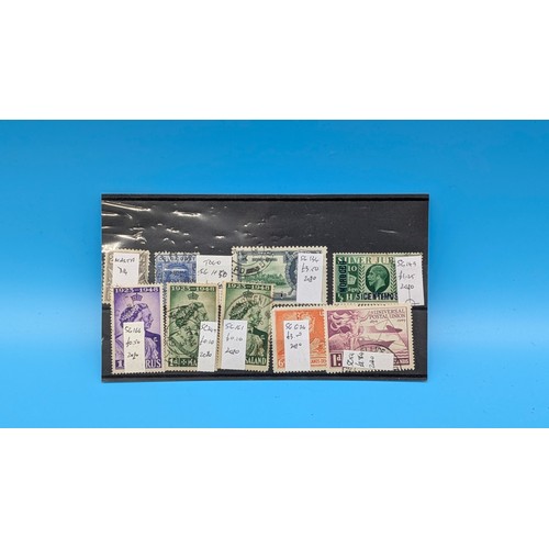 11 - Small collection of worldwide stamps on stock cards mainly Commonwealth, used. Cat £450 plus Trinida... 