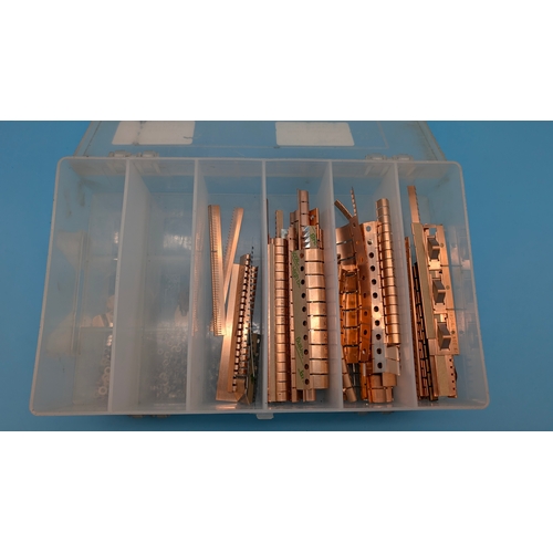 A useful collection of assorted fixings and components, housed in a ...