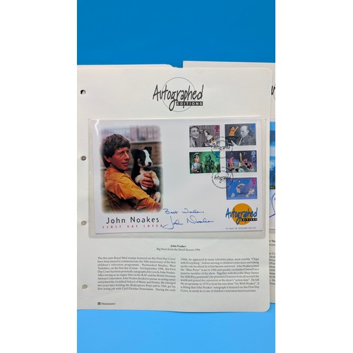 180 - 5 x Personally Autographed First Day Covers: Sir Bobby Charlton, Geoff Hurst, Stirling Moss, Daley T... 