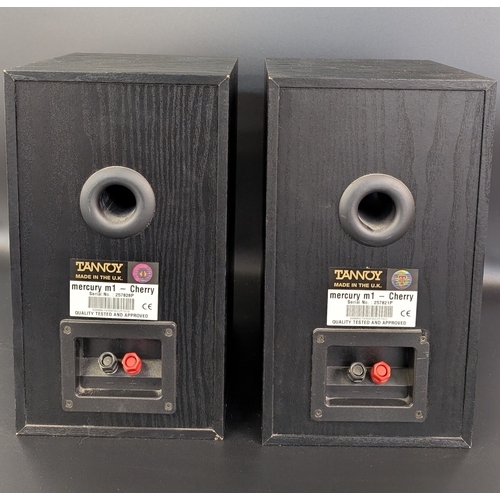 2022 - Pair of Tannoy Mercury M1 Bookshelf Loudspeakers – “Cherry” finish, Made in the U.K. Compact, well-r... 