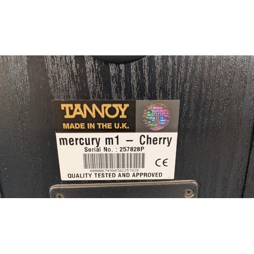 2022 - Pair of Tannoy Mercury M1 Bookshelf Loudspeakers – “Cherry” finish, Made in the U.K. Compact, well-r... 