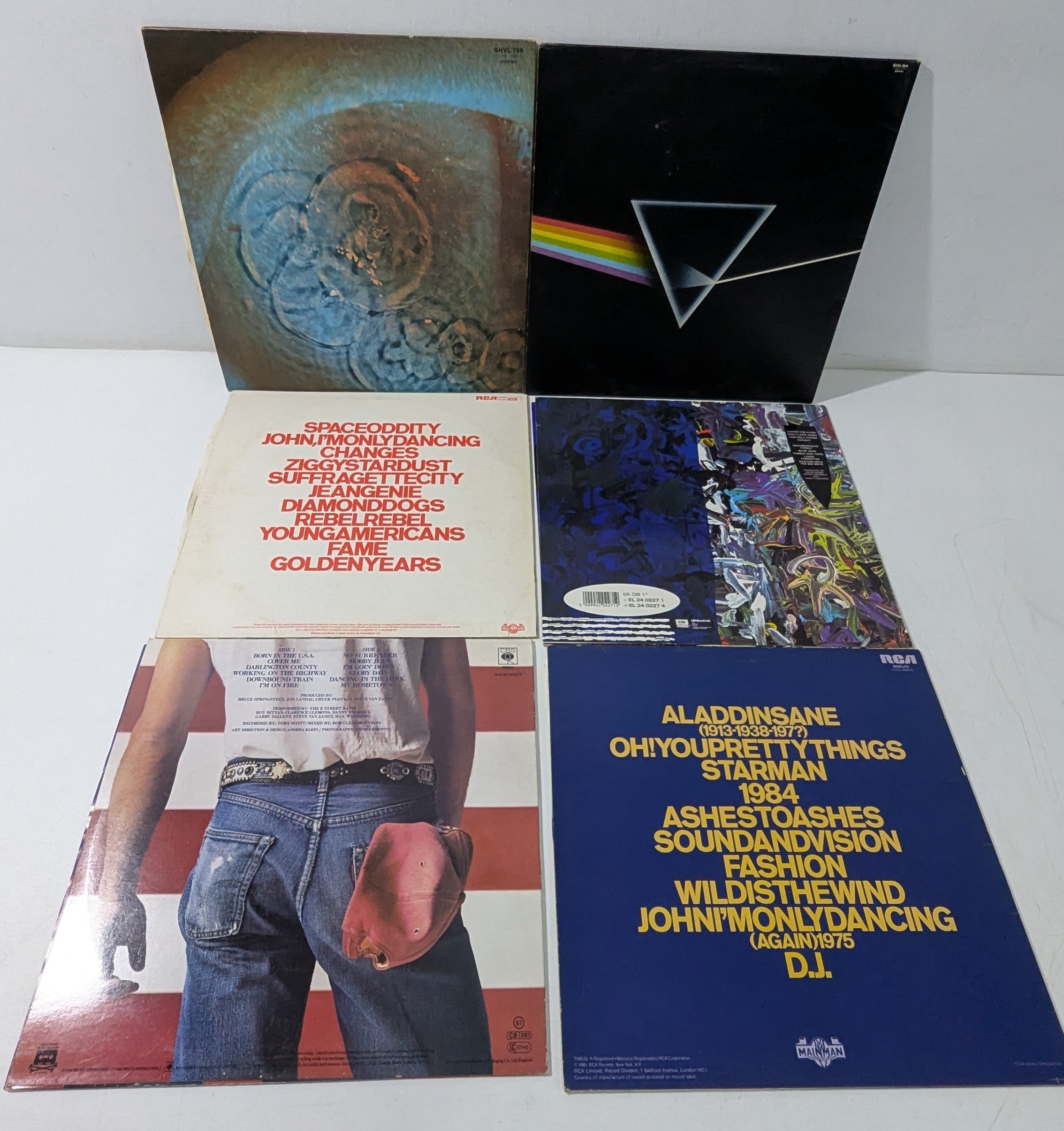 “Legends of Rock” — Six Iconic LPs incl. Pink Floyd, David Bowie ...