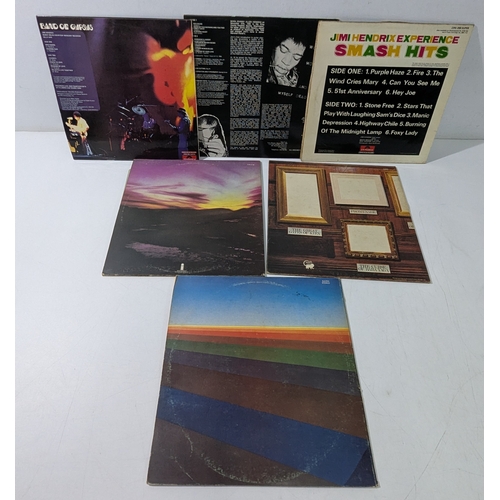 A fine mixed lot of six original vinyl LP records featuring iconic ...