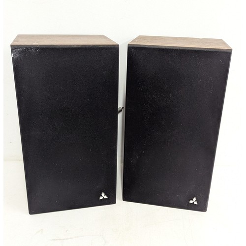 2049B - A MITSUBISHI HI-FI MUSIC CENTRE, MODEL MC-7500 WITH SPEAKERS
A 1970s Japanese-made stereo music syst... 