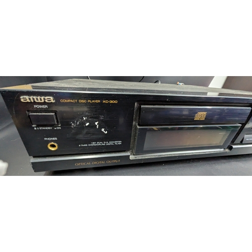 2008 - Aiwa XC-300 Compact Disc Player, a late-1980s/early-1990s single-tray Hi-Fi CD deck featuring 1-bit ... 