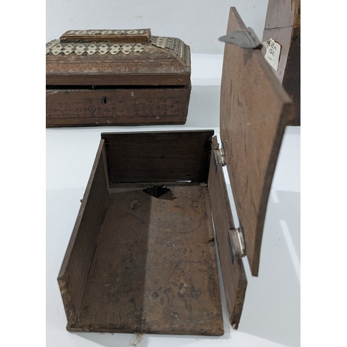 105 - Group of Antique & Early 20th Century Wooden Boxes & Cases

A mixed group of antique and early 20th ... 