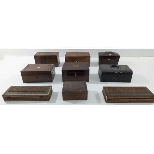 106 - Collection of Antique & Early 20th Century Wooden Boxes (10)

A collection of ten antique and early ... 
