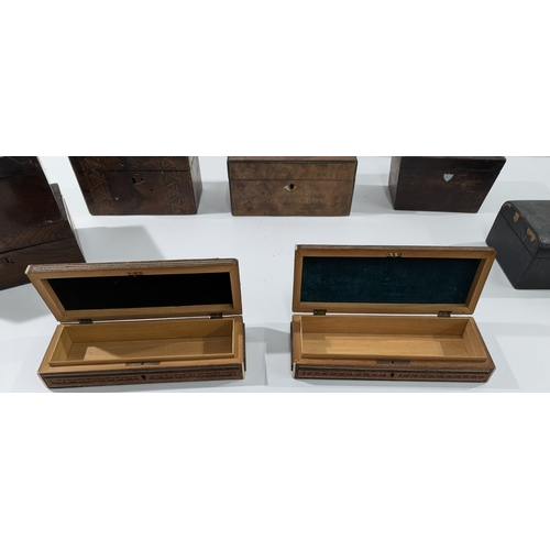 106 - Collection of Antique & Early 20th Century Wooden Boxes (10)

A collection of ten antique and early ... 