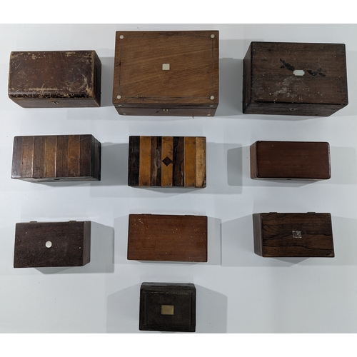 Collection of Antique & Early 20th Century Wooden Boxes A mixed ...