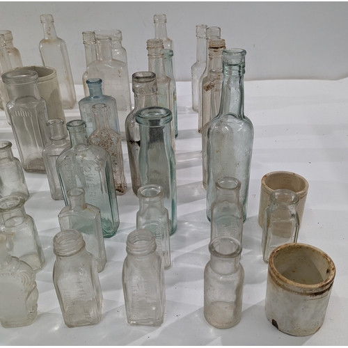116 - Large Mixed Lot of Antique & Vintage Bottles – Apothecary, Medicine, Perfume, Ink, Food Jars + Stopp... 