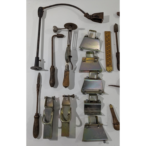 143 - Large Mixed Lot of Antique & Vintage Tools and Hardware
A varied collection of antique and early 20t... 