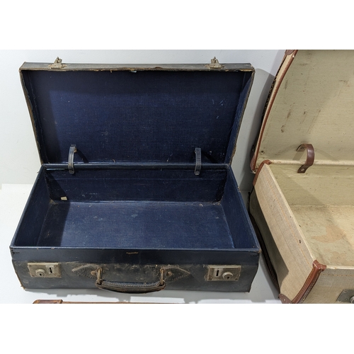 145 - Vintage Luggage and Briefcases
Assorted group of vintage luggage including hard-sided suitcases, fab... 