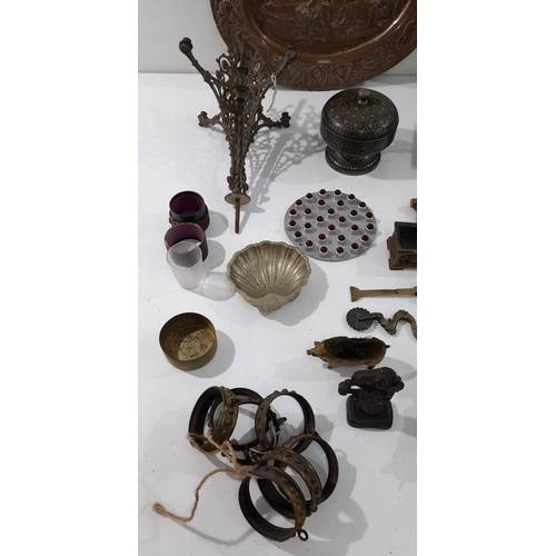 A mixed lot of decorative and utilitarian objects, comprising an ...