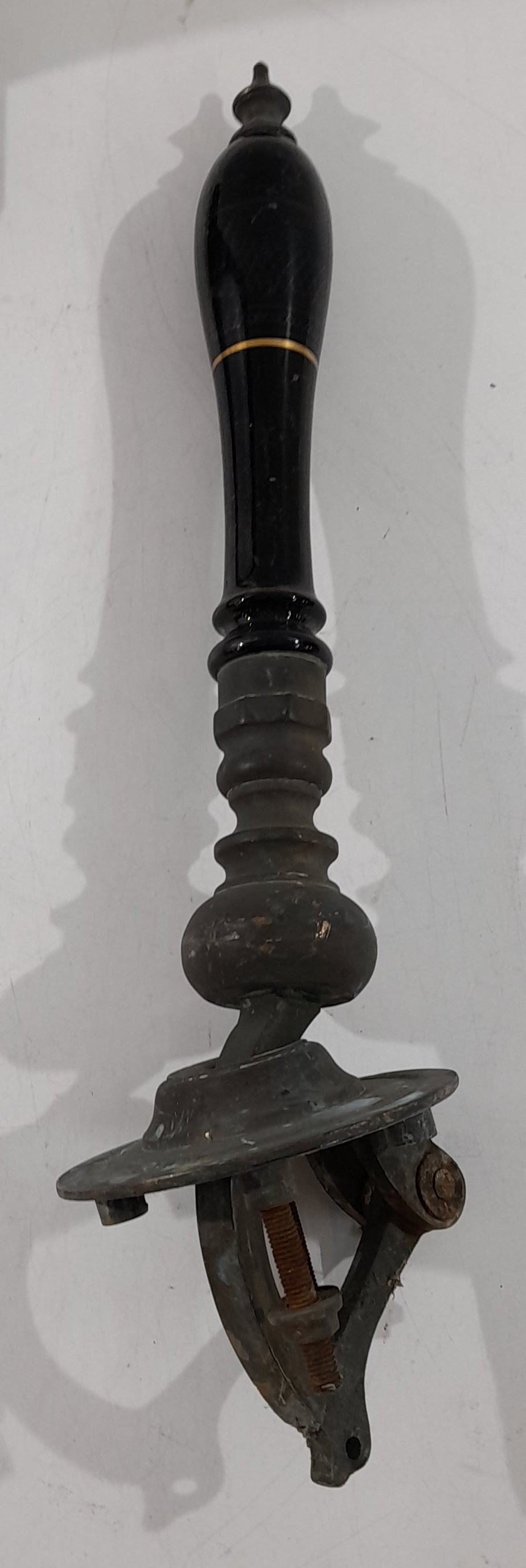 Three antique pub beer engine hand-pull handles, late 19th / early 20th ...