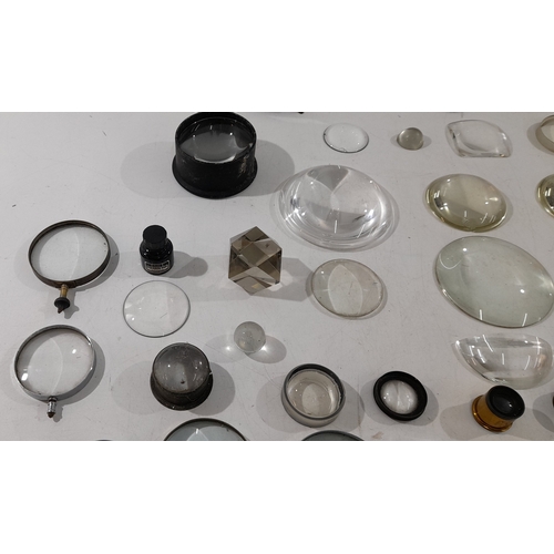 A mixed lot of antique and vintage scientific and decorative glass and ...