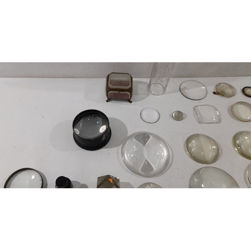 A mixed lot of antique and vintage scientific and decorative glass and ...